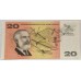 AUSTRALIA 1968 . TWENTY 20 DOLLARS BANKNOTE . PHILLIPS/RANDALL . STAR NOTE . ERROR
